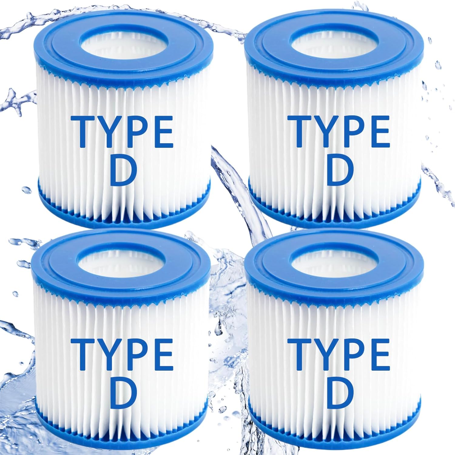 Pool Filter Cartridges Pool Filters, Cartridge for Above Ground Pool Filter, Cartridge Accessory for Use in 300 Gallon Easy Set Pool Filter Pump (6 Pack, Type S1)