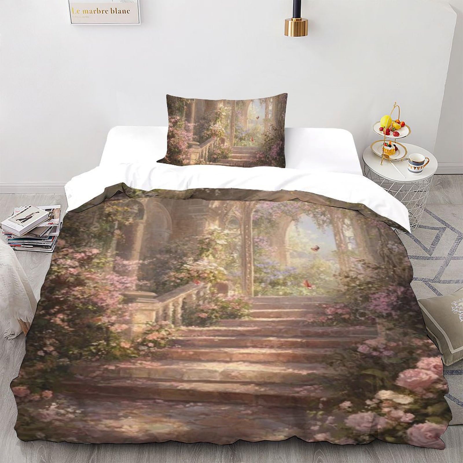 Housse de couette single microfibre 135x200 anti-plis pour le lit de vos enfants