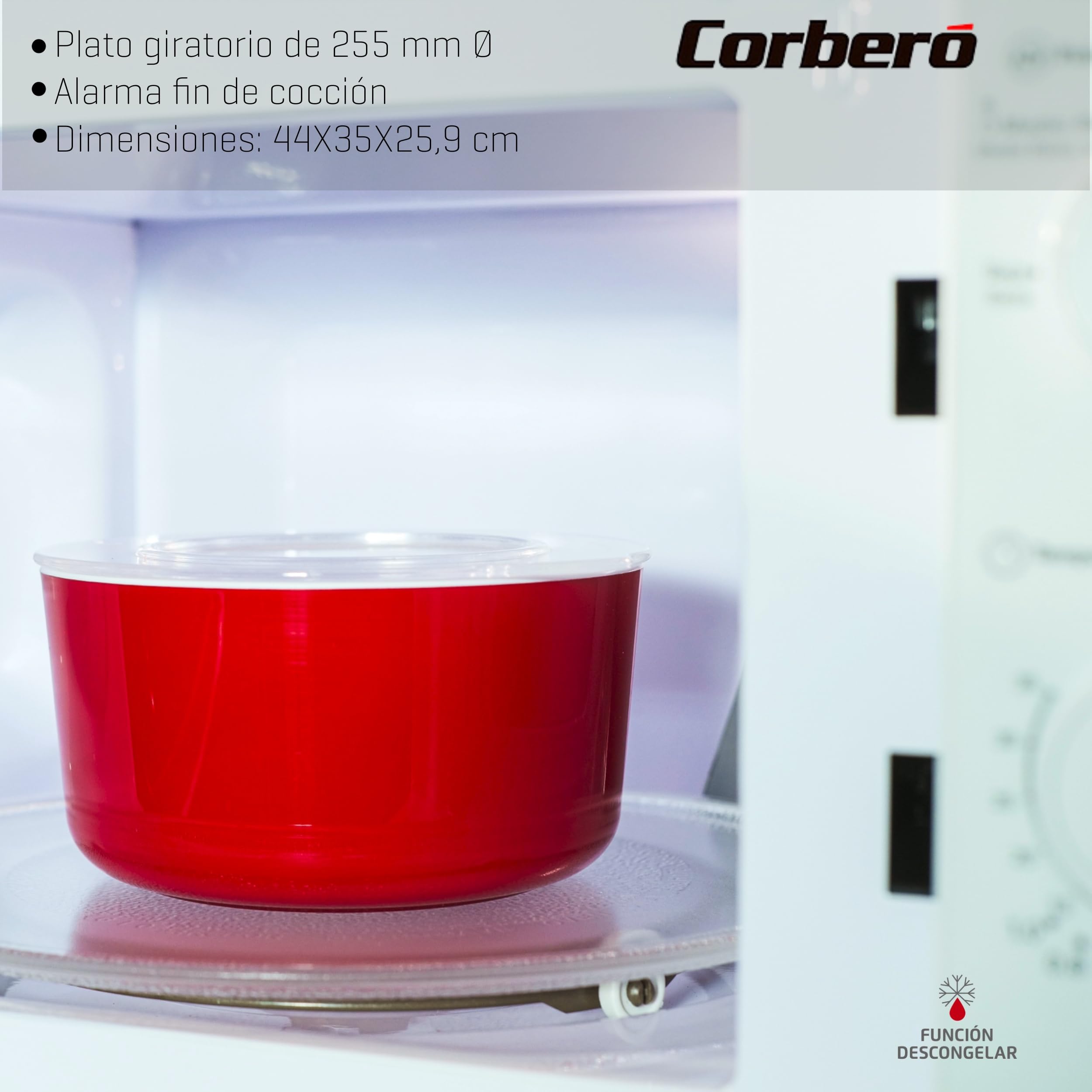 Corberó CMICM4020W Microondas 20L 700W Blanco