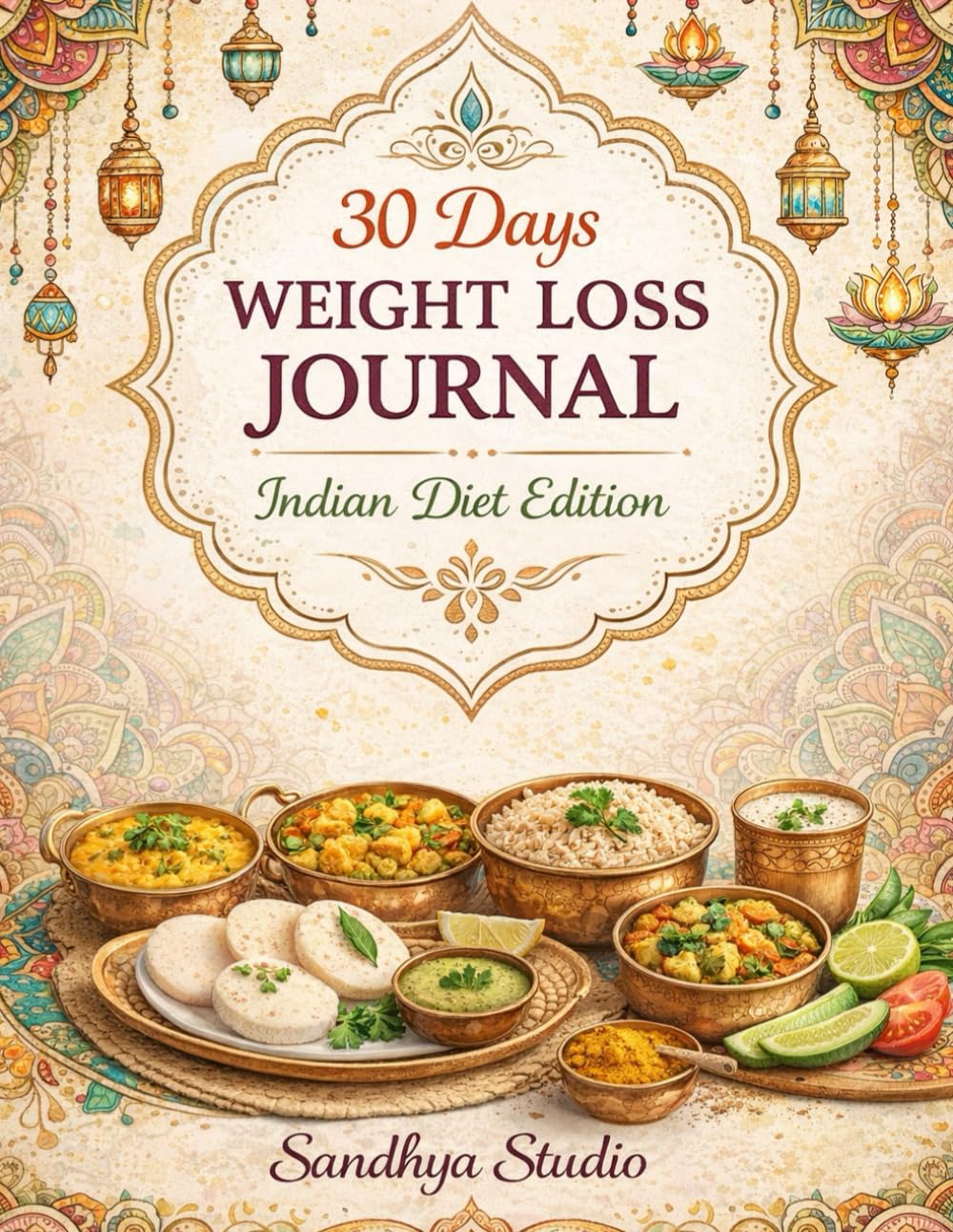 30-Day Weight Loss Journal: Indian Diet Edition | Simple Daily Fitness & Calorie Tracker for Sustainable Fat Loss