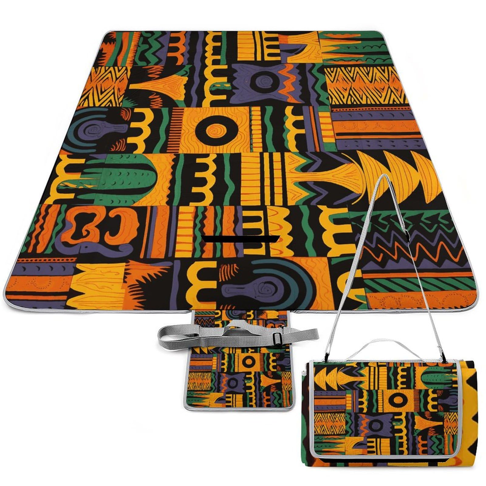 Couverture de voyage ethnique motif africain de qualité supérieure pour parc