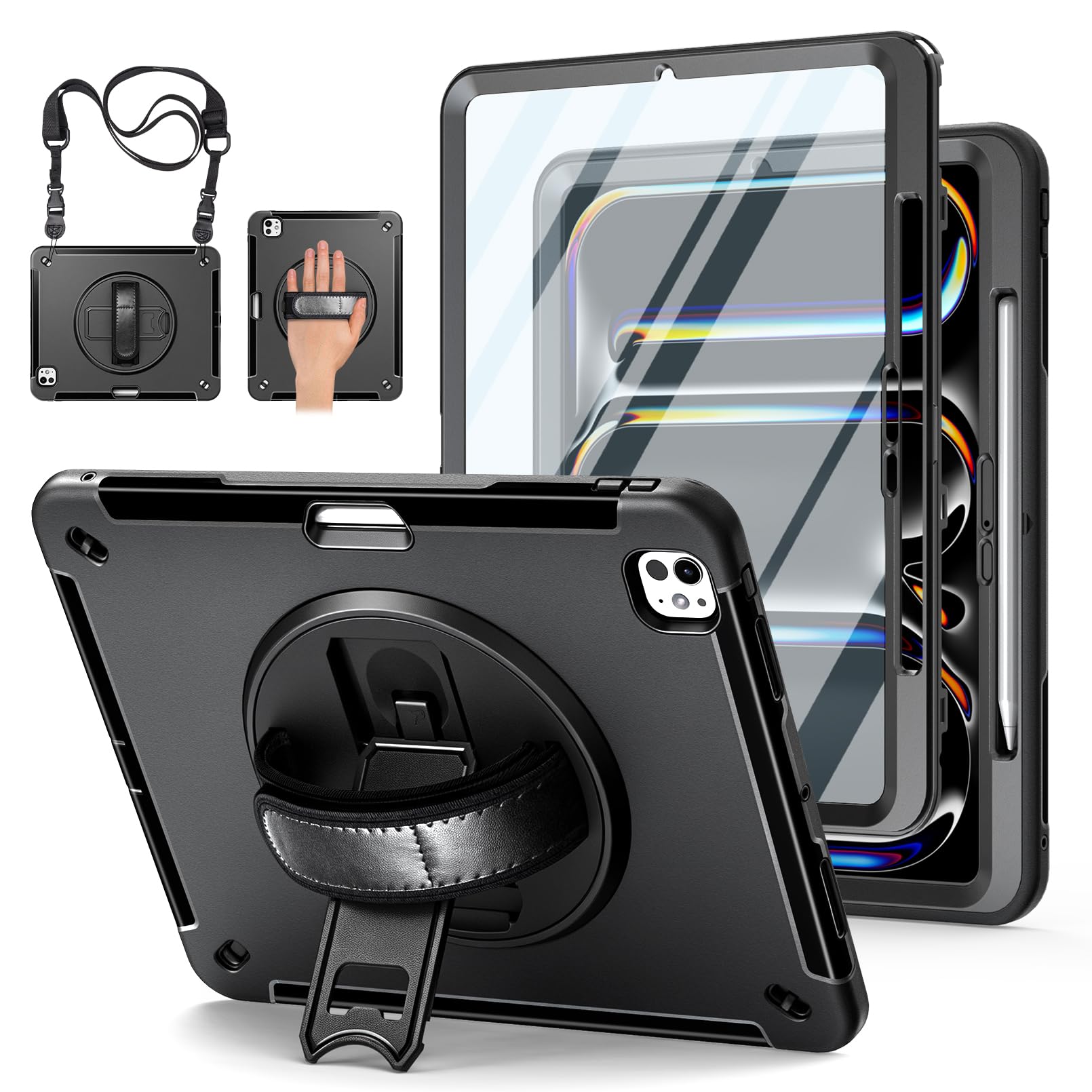 iPad Pro 13インチM5,Apple Pencil Pro,ケース Capa para iPad Pro de 13 polegadas M5 2025/ M4 2024: capa de grau