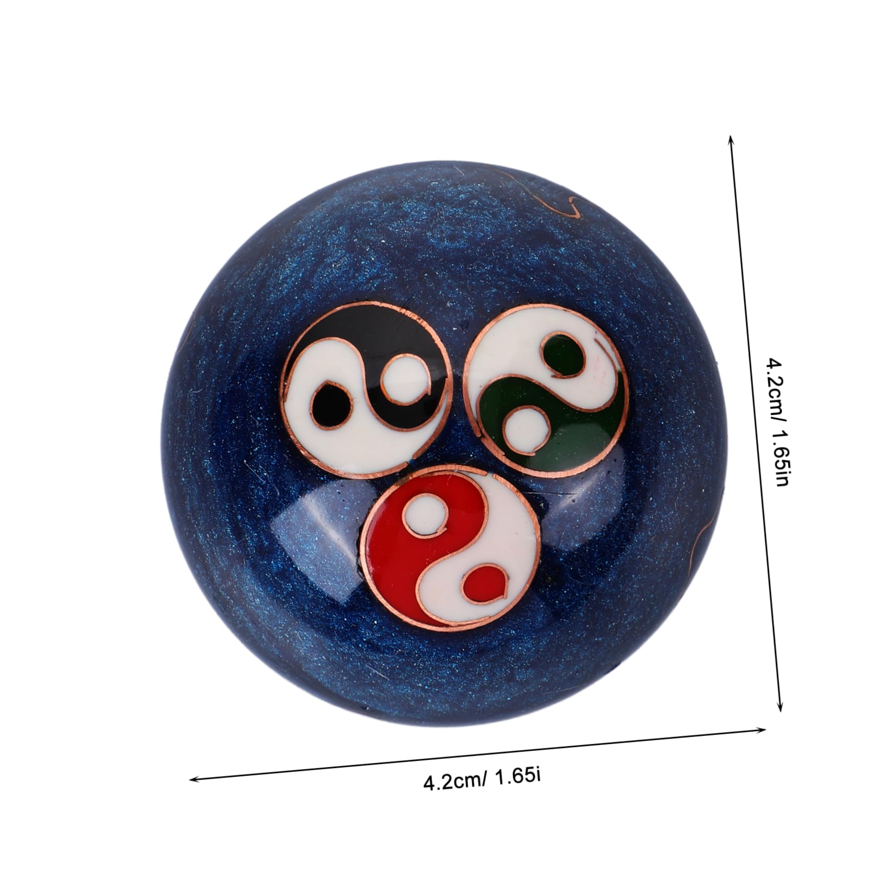 FOMIYES Fitness Hand Balls Low-Temperature Enamel Chinese Stress Balls for Adults Bell Chimes Relaxation and Therapy