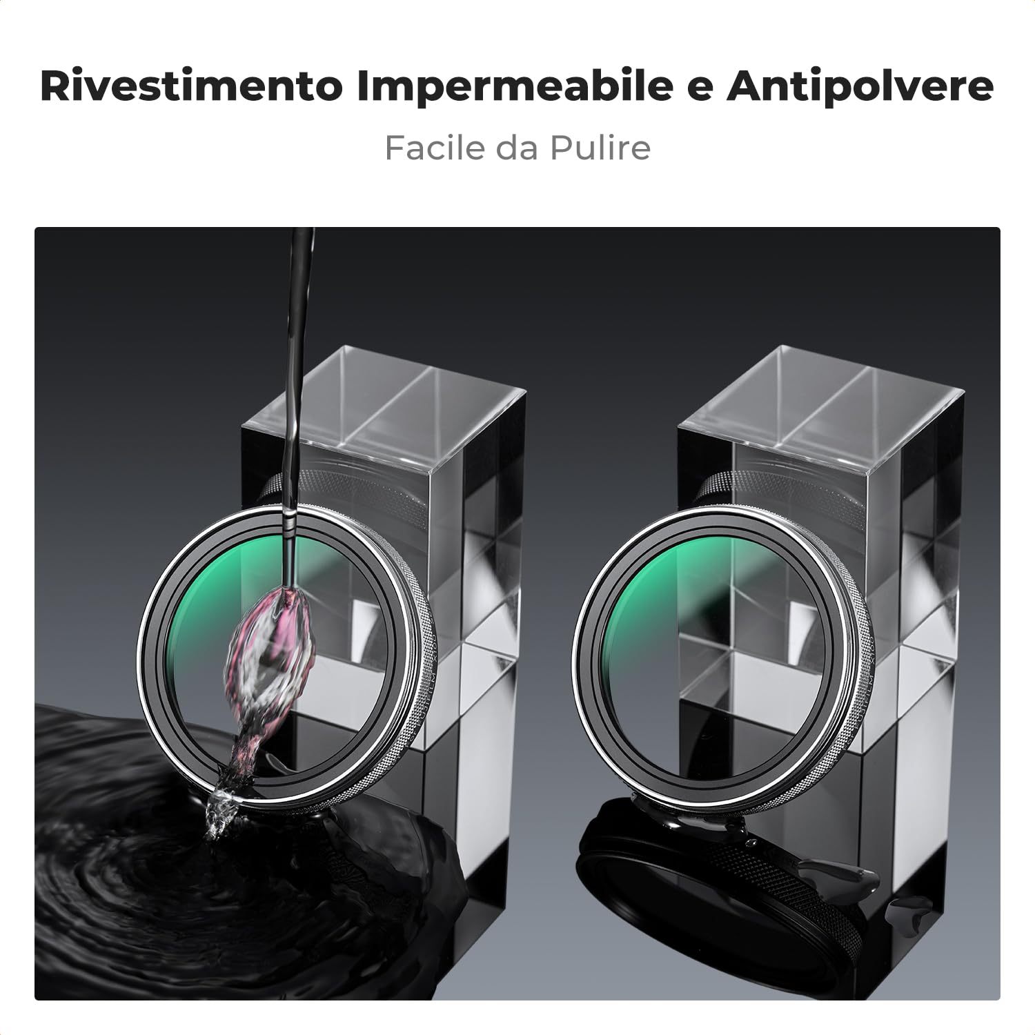 K&F CONCEPT Nano-Xcel Filtro di Protezione UV compatibile con Fujifilm X100 Serie, Filtro MCUV con 28 Strati di Rivestimento Nano Compatibile con Fujifilm X100 X100S X100F X100T X100V X100VI(Argento)