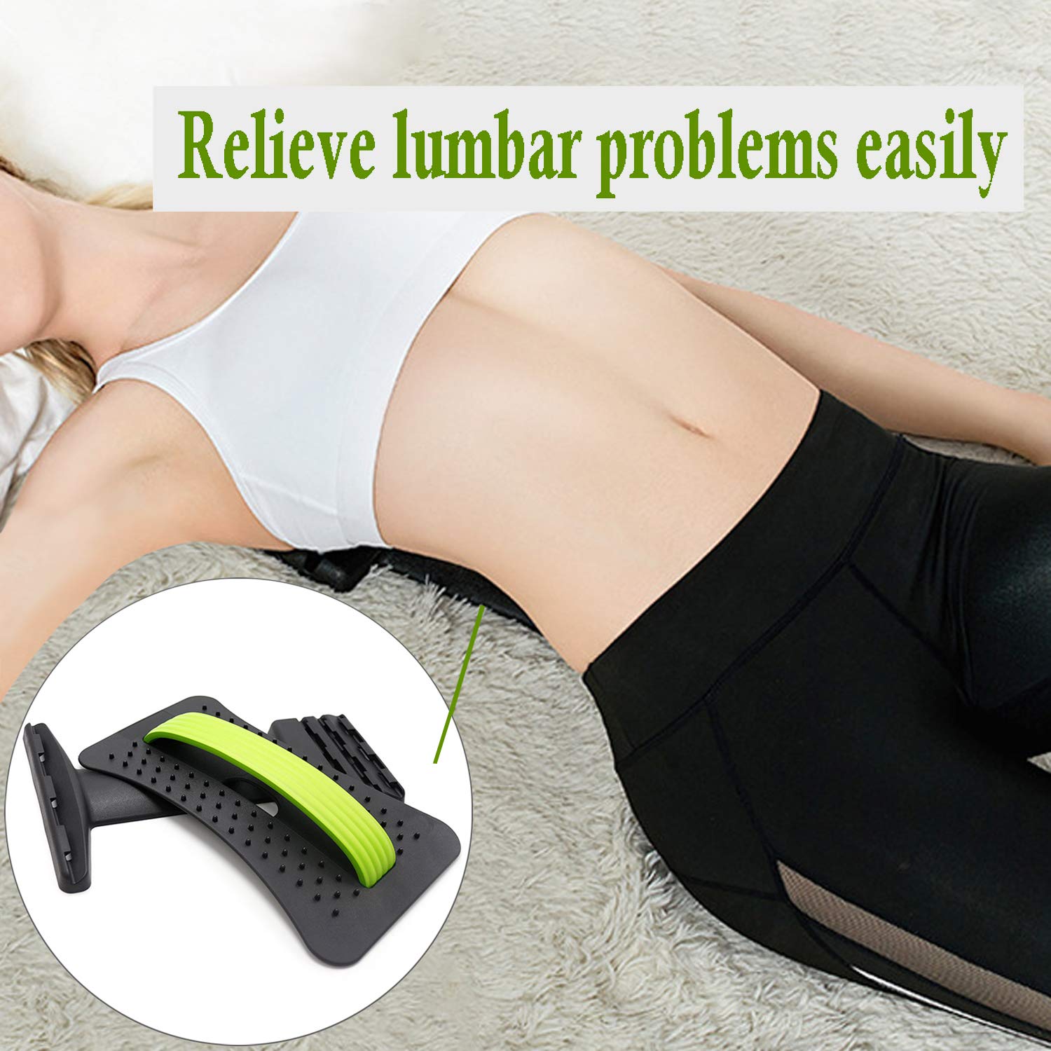 Masseurs pour Le Dos,Civière Dos,Back Stretcher,étirement Soutien Lombaire,Relaxation Mate