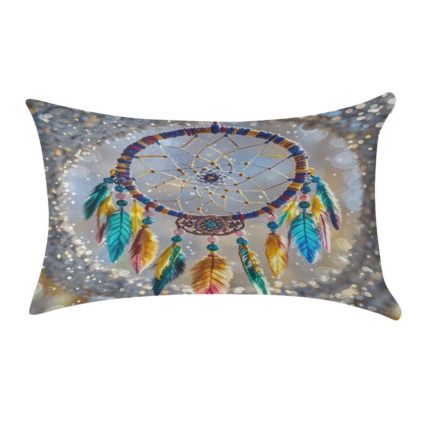 FekiLoot Cherry Dream Catcher Pillow Covers Luxury Velvet Oblong Pillowcases Rectangular Throw Pillows Case Decorative Velvet Cushion Covers Ultra Soft Lumbar Pillow Shells 12 X 20 in