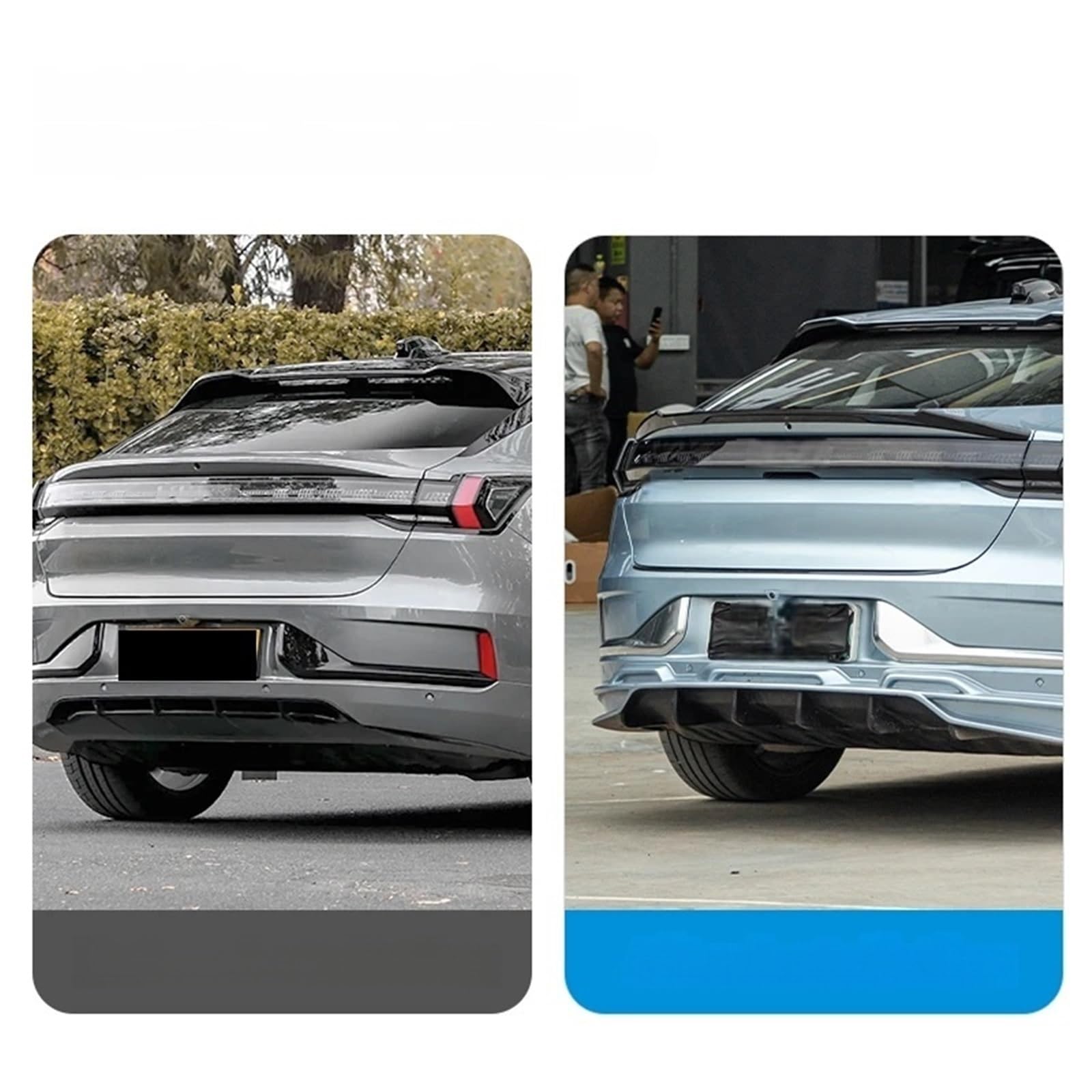 MC racing Spoiler bagażnika kompatybilny z ZEEKR 001 2021 2022 2023 EV MC małe ciśnienie tylna owiewka Sport puszczania samolotów Zeekr akcesoria samochodowe(Glossy black)