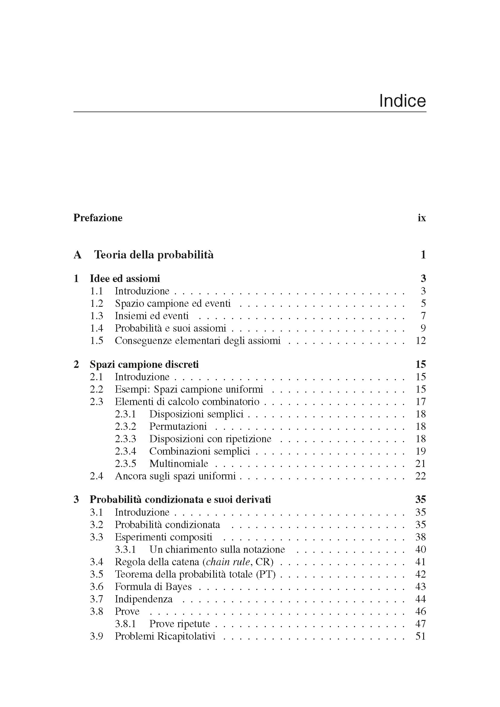 Introduzione a Teoria della Probabilità e Variabili Aleatorie