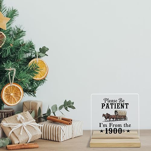 Miniatura 5 de Letrero de decoración de oficina de humor retro, regalos de decoración de oficina del Oeste para compañeros de trabajo masculinos, placa acrílica de