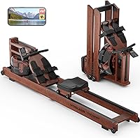 Vista 10 de YOSUDA Water Rowing Machines for Home Use- Foldable Rower Machine 400LBS Weight Capacity with Dedicated Monitor & Bluetooth APP, Comfortable Seat