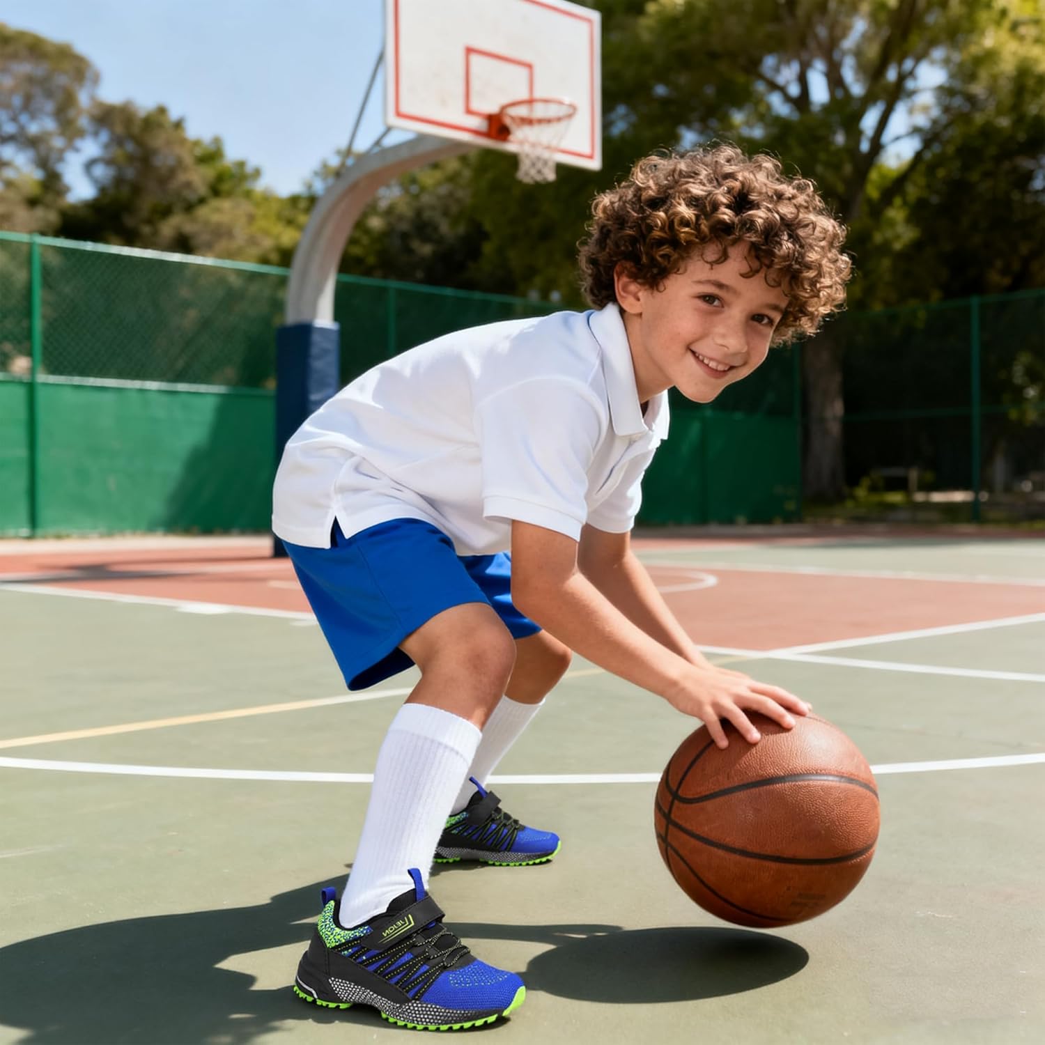 Kids Sneakers Boys Girls Running Shoes Breathable Toddler Tennis Lightweight Walking Athletic Casual Shoes