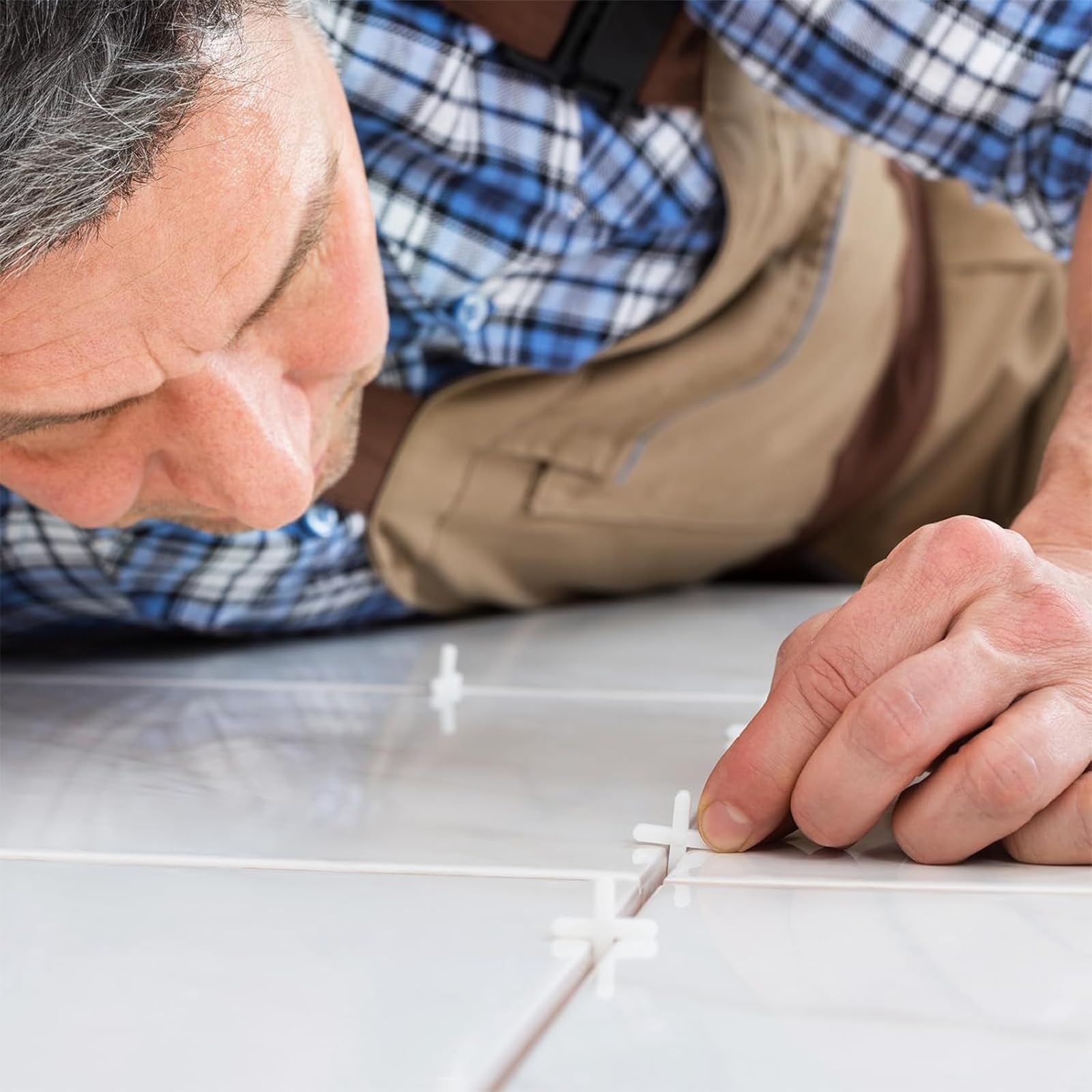 500 Pezzi Croce per Piastrelle, Distanziatori per Piastrelle, 2mm Distanziatori a Croce in Plastica per Autolivellante per Pareti, Piastrella