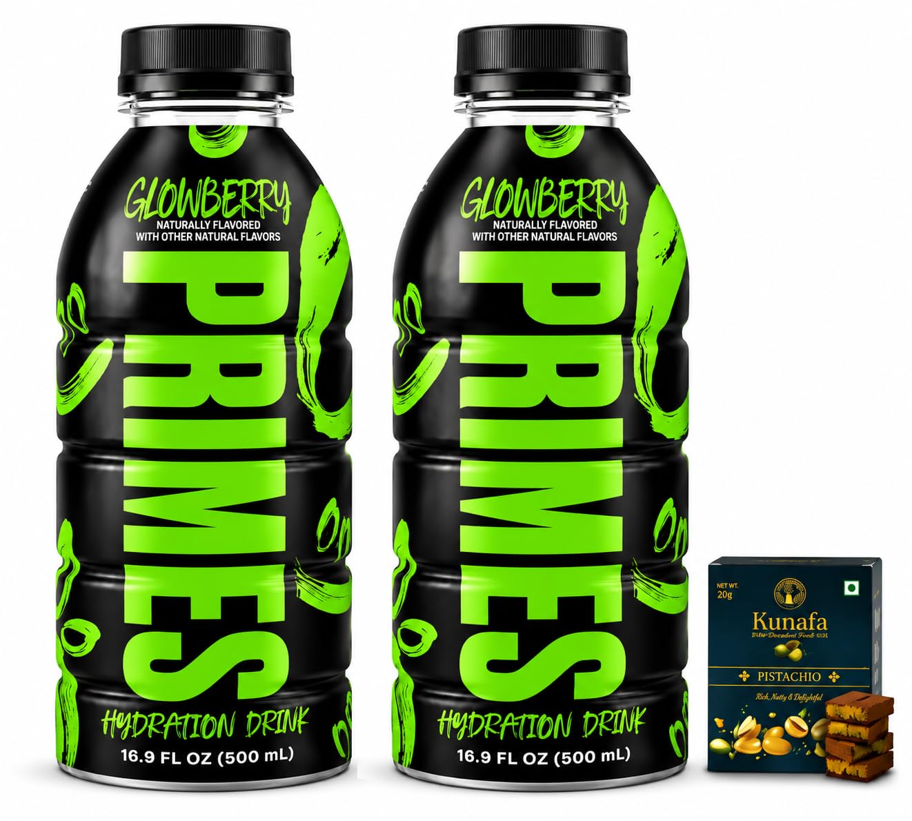 Primes Drink Sports Loaded with Electrolytes Zero Added Sugar 500ml (Pack of 2) With Free Flavourito Kunafa Pistachio Chocolate Bar, 20g By Decadent Foods (Imported UK)-image-31