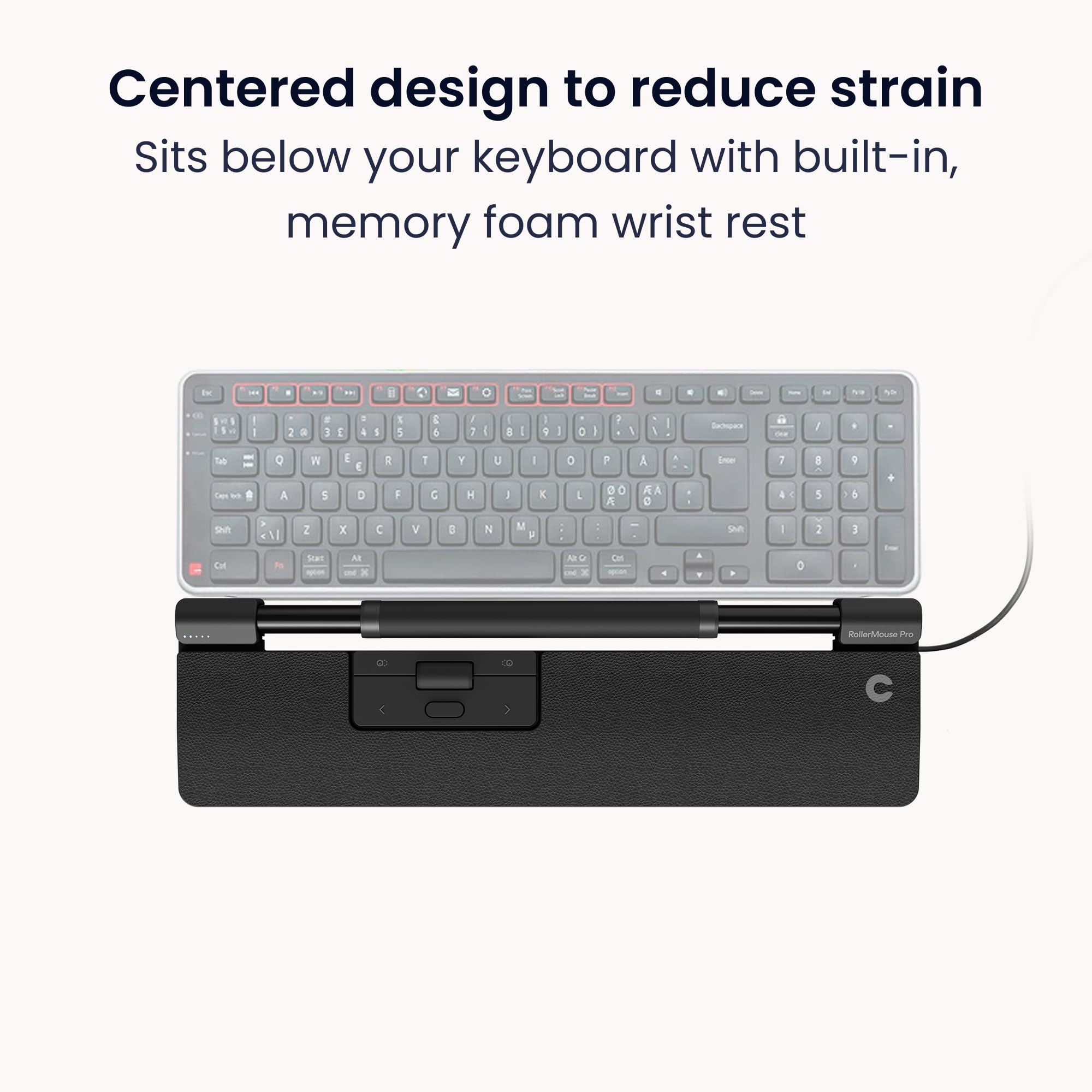 RollerMouse Pro 有線 ヴィーガンレザー Slim ロー Amazon.com: Contour RollerMouse Pro, Slim – Ergonomic Mouse