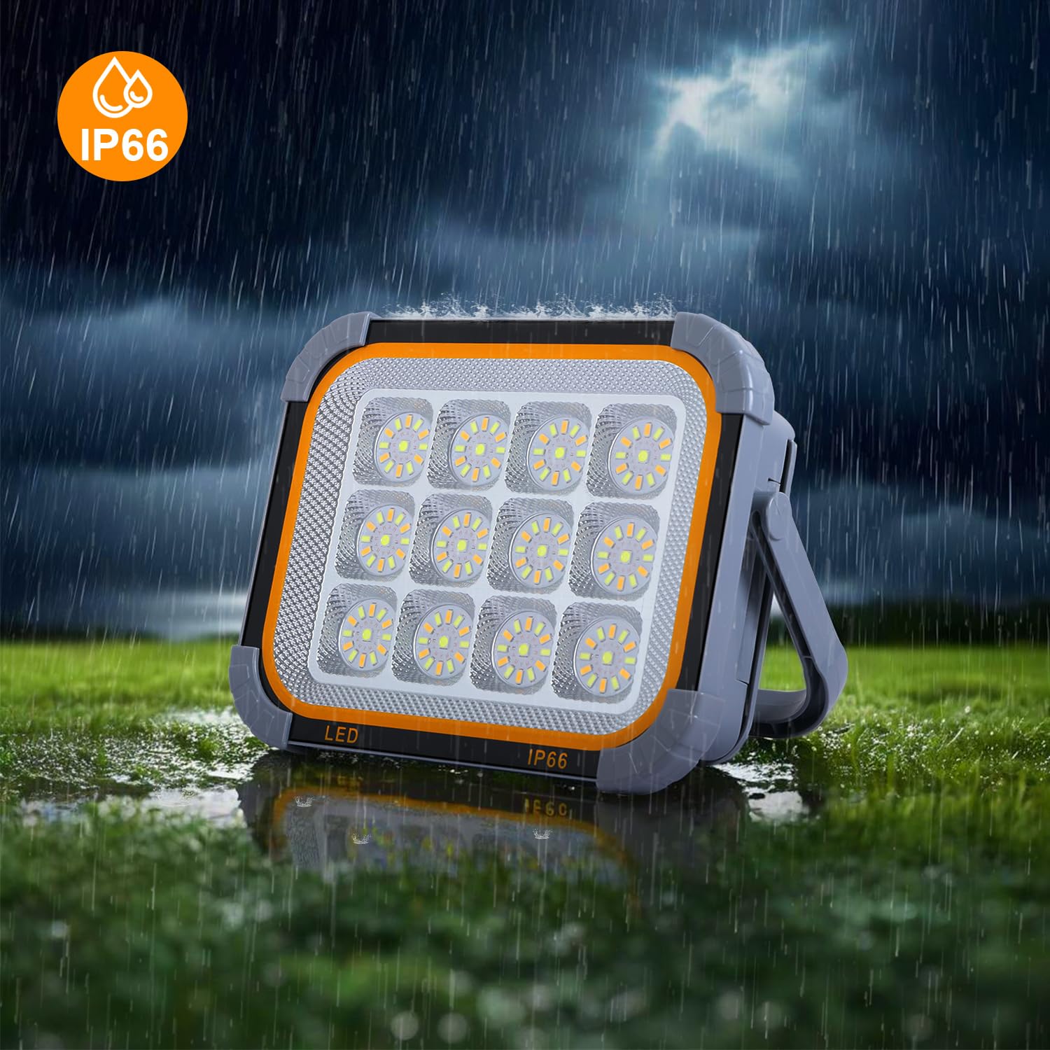 LED作業灯 高輝度　充電式 Amazon.co.jp: MAGOKORO LED投光器 充電式 作業灯 500w相当 5000 lm 高
