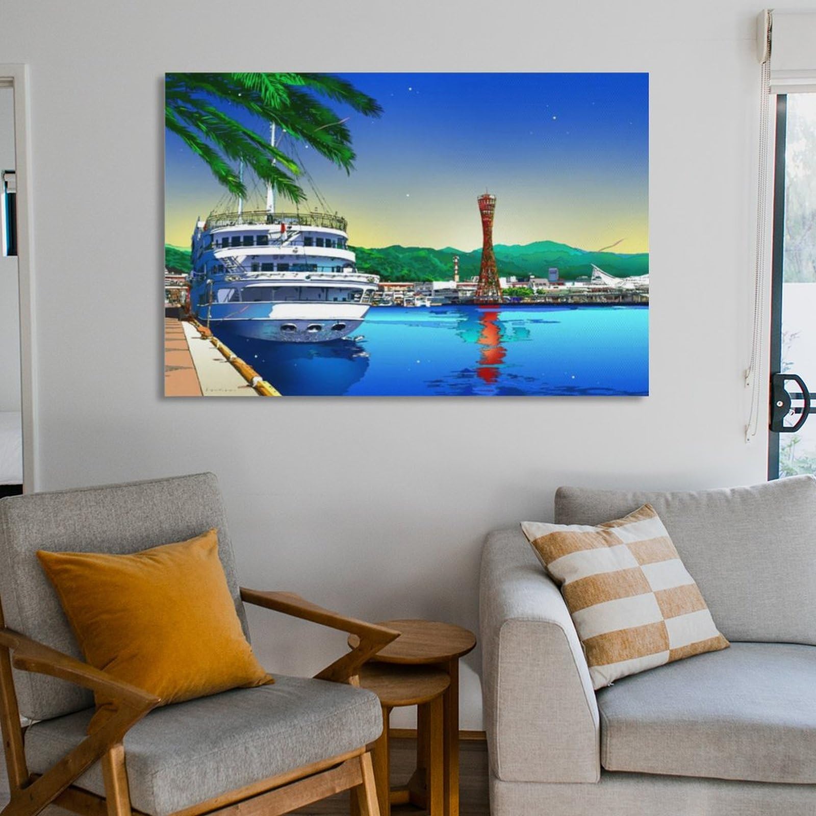 鈴木英人WATERS ポスター ◇鈴木英人 Eizin Suzuki「WATERS / Sea Side Bar」アート