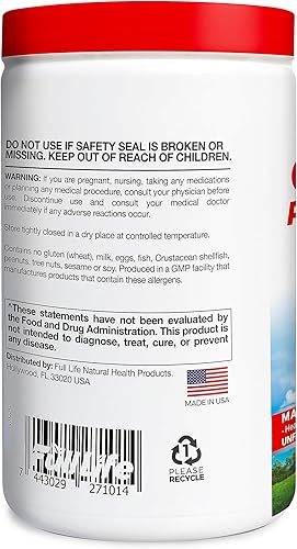 Miniatura 3 de Full Life Polvo de péptidos de colágeno  Suplemento de colágeno bovino con ácido hialurónico  Colágeno en polvo hidrolizado para mujeres y hombres