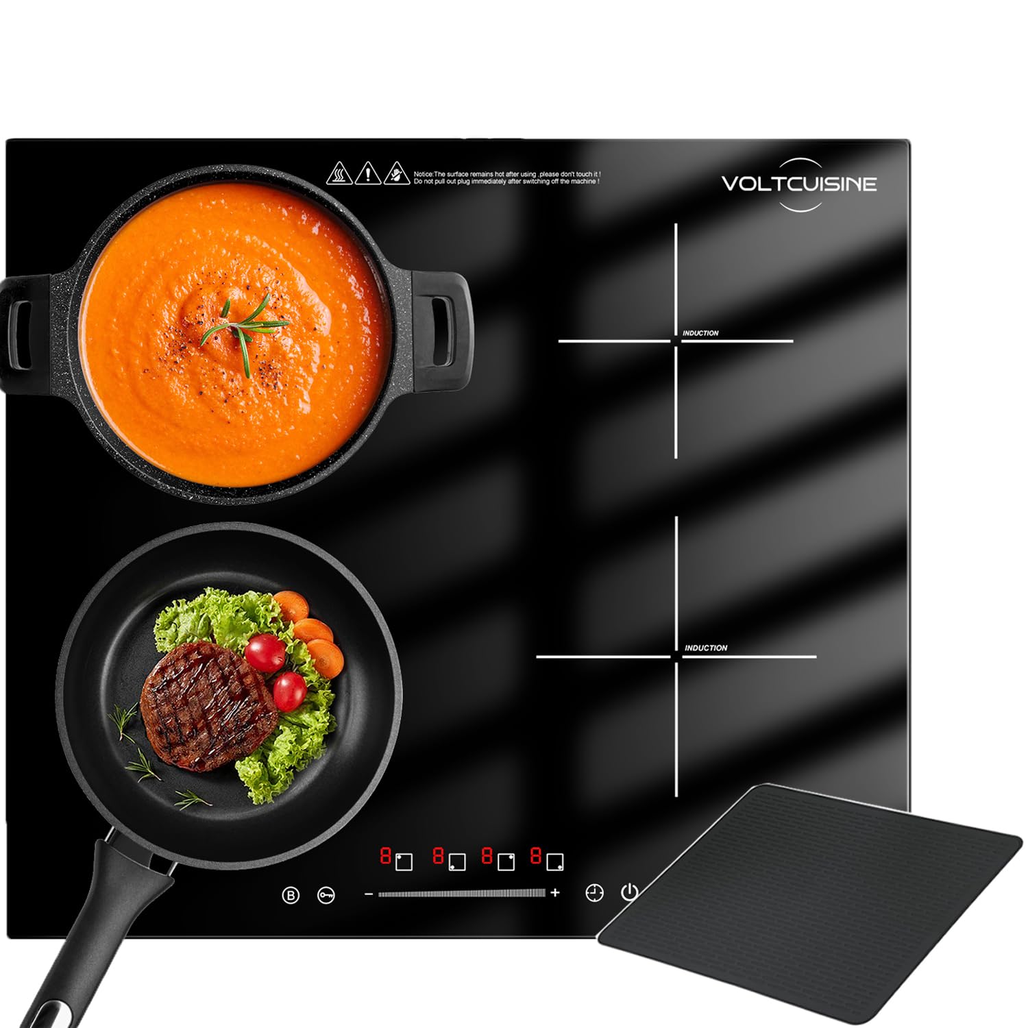 VoltCuisine 24 Inch Built-in Induction Cooktop