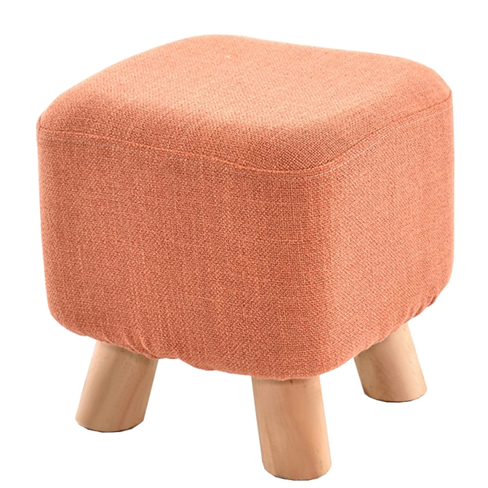 Banc à Chaussures et Repose-Pieds Cube en Bois Massif Pouf Table Basse Salon Moderne