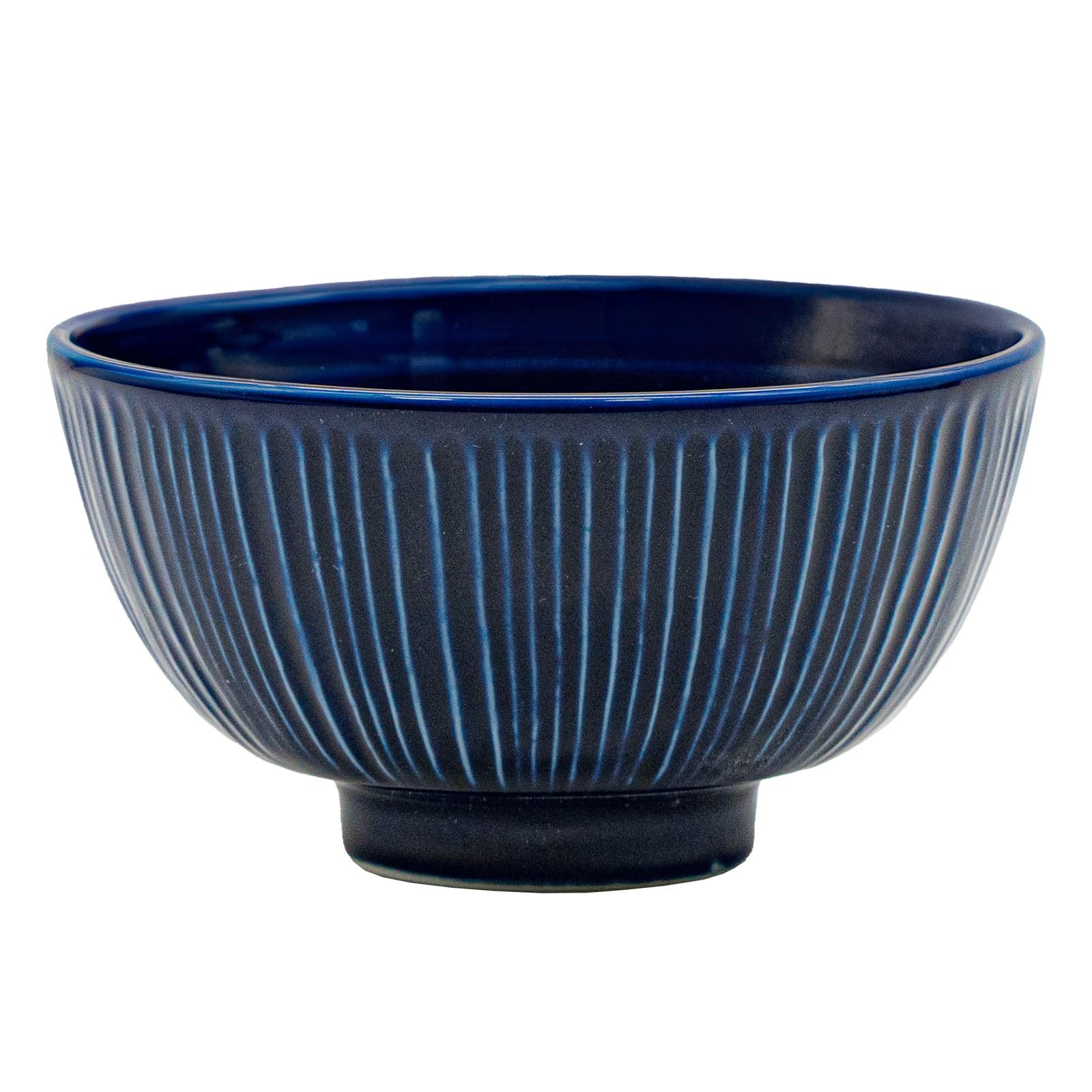 Aito Seisakusho "Sogi" Tea Bowl, Approx. 4.3 inches (11 cm) in Diameter, Microwave Safe, Dishwasher Compatible, Mino Ware, Navy, Made in Japan