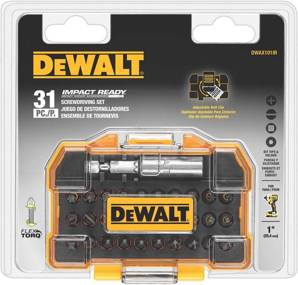 JUEGO DE PUNTAS Flex TORQ DE IMPACTO DWAX101IR DEWALT