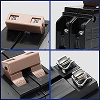 Vista 3 de Disyuntor de circuito 220 de 2 polos y 20 amperios, disyuntor de caja moldeada enchufable tipo 3/4 pulgadas, protección magnética térmica, 10 KAIC