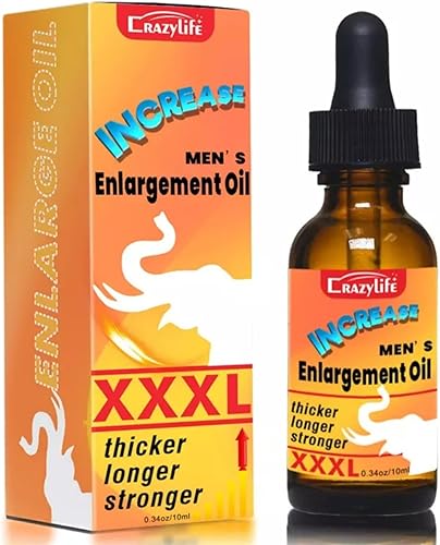 Crazylife - Aceite de masaje para hombres aceite agrandador para hombres fuerza de aumento energía aceite esencial natural para hombres