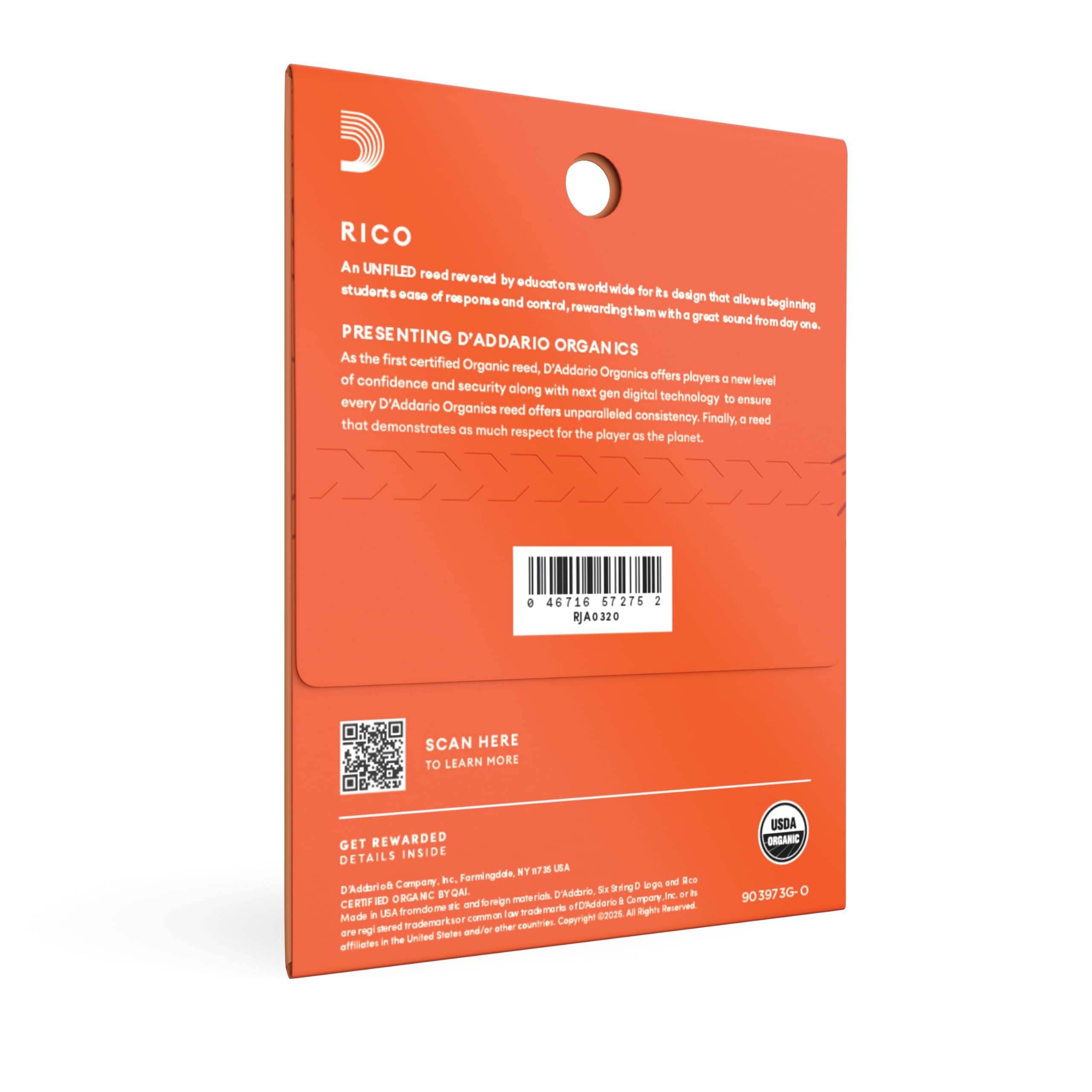 Amazon.com: Rico Organic Alto Saxophone Reeds, Strength 2.0, Pack