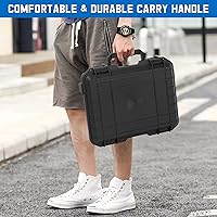 Vista 7 de TORIBIO Miniature Storage Figure Case, Miniature Sturdy Hard Case 48 Slot Figurine Miniature Carrying Case, Compatible with 40k and More Miniature