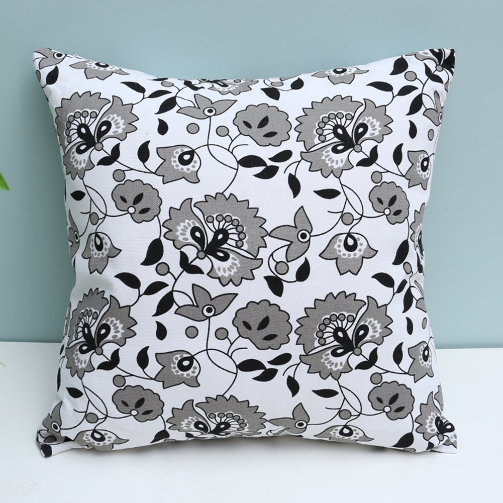 Coussin de canapé 45x45 cm en fibre pour soutien lombaire au bureau - VersionB