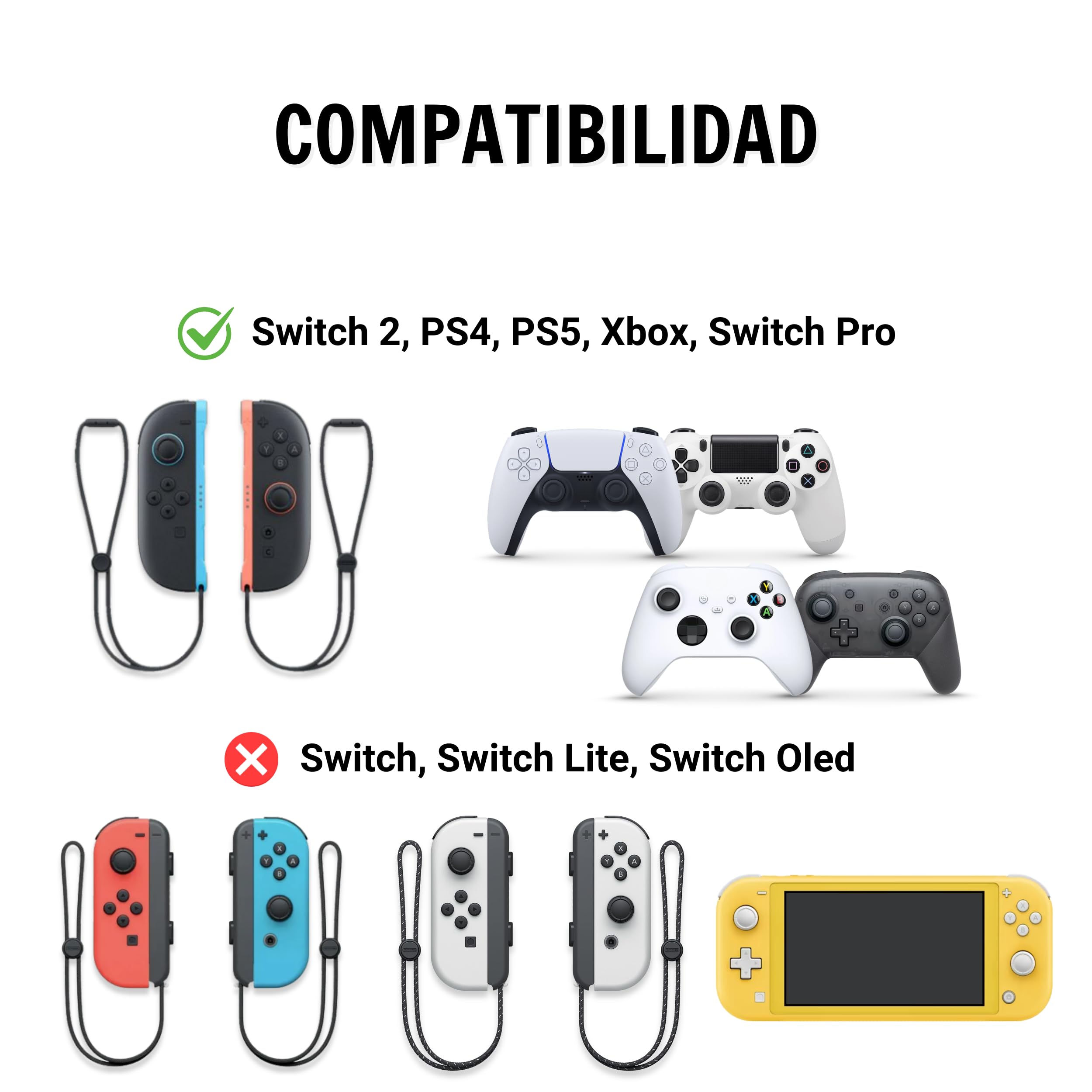Agarres para el Pulgar compatibles con Nintendo Switch 2, Protector de Joystick, Tapas para Pulgar para Nintendo Switch 2, Thumb Grips para Switch 2, PS 4, PS5, Xbox (Poke)