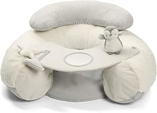 Mamas & Papas Wish Upon A Cloud Sit and Play Baby Floor Seat, Cream & Grey (from +6month until sitting unaided)