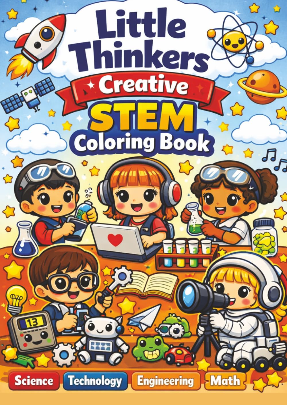 Little Thinkers Creative STEM Coloring Book