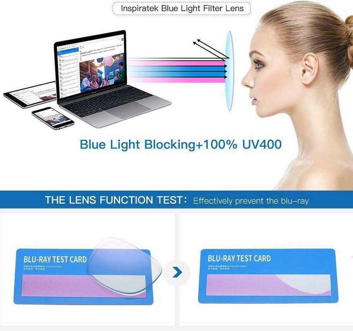 Oversized Cat Eye Reading Glasses for Women Fashion Cute Blue Light Blocking Computer Readers(2 Mixed Color,1.50) - Image 6