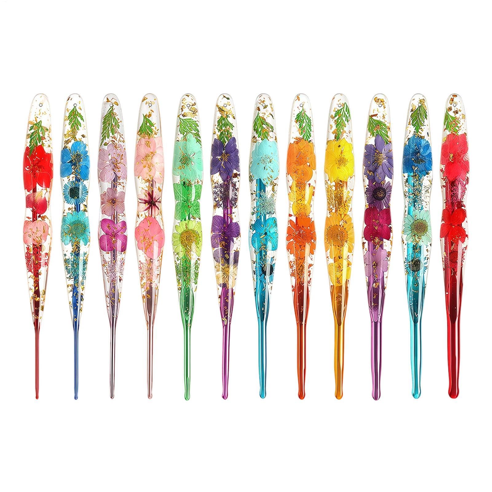 Szydełka dla początkujących 9 Sztuk Akcesoriów do Szydełkowania | Szydełka do Lalek Dla kobiet dziewczyn żon hobbystów początkujących nauczycieli sztuki szydełkujących koce szaliki dom