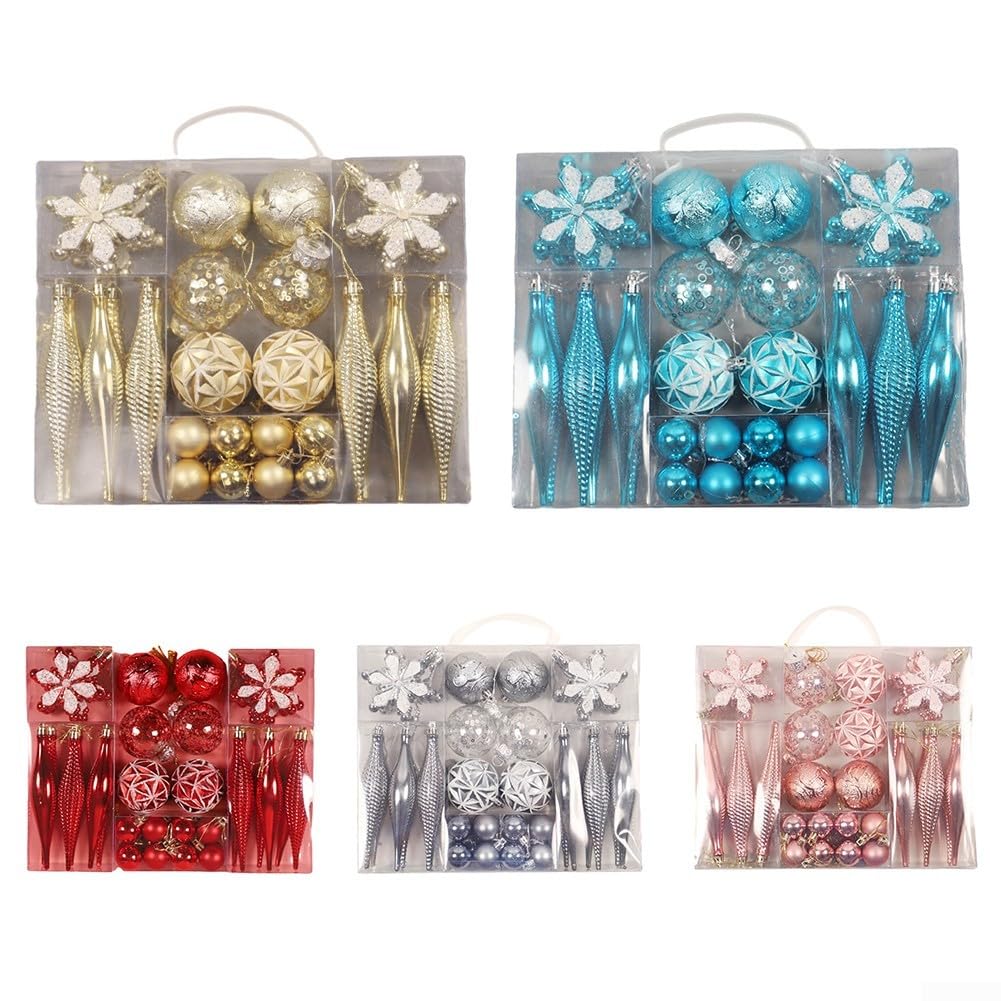 Bolas de Navidad: adornos versátiles para fiestas, bodas y decoración navideña (dorado)