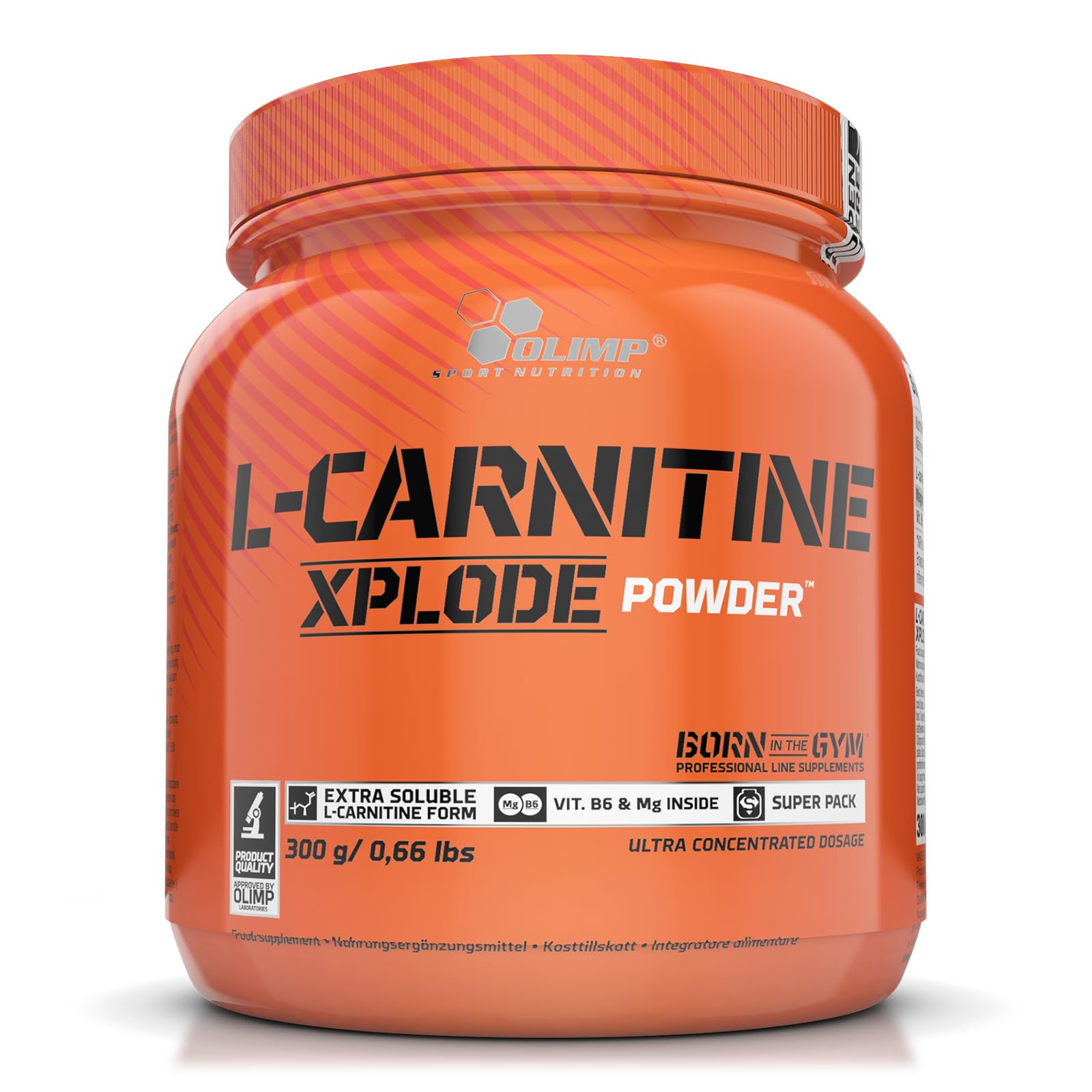 OLIMP SPORT NUTRITION L-carnitine Xplode Powder Naranja, color Naranja, 300 g