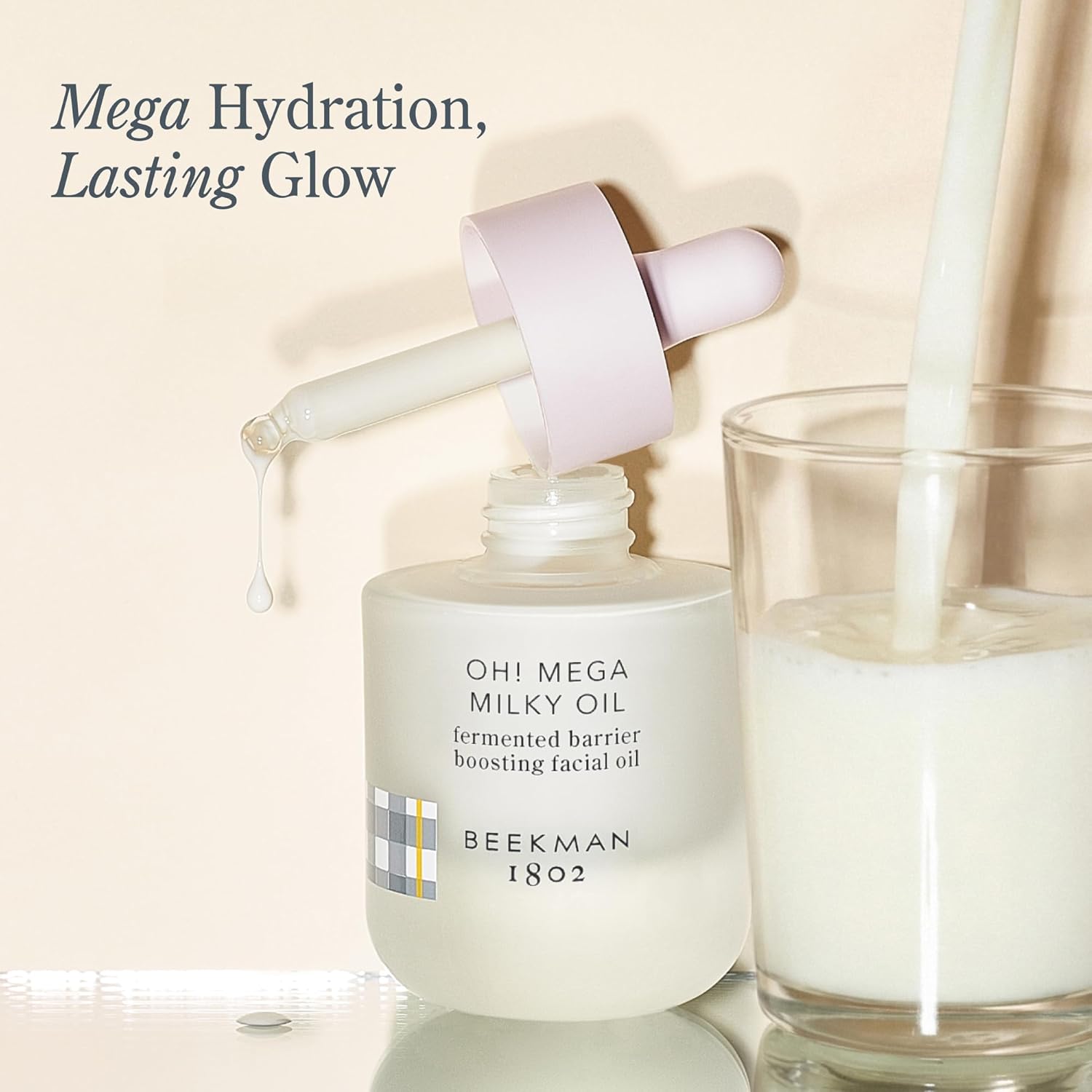 Beekman 1802 Oh! Mega Milky Facial Oil – Hydrating Vitamin C & Niacinamide Serum – Repairs Skin Barrier & Reduces Dark Spots – Fragrance Free, Sensitive Skin Safe – Packaging May Vary – 1 Fl Oz - Image 2