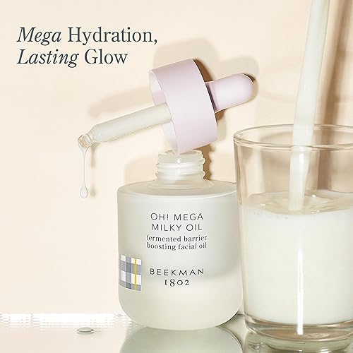 Miniatura 2 de Beekman 1802 Oh! Mega Milky Facial Oil  Suero hidratante de aceite facial con vitamina C y niacinamida  Repara la barrera de la piel y reduce las