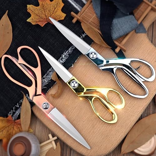 Miniatura 5 de Tijeras de corte de cinta de 10.5 pulgadas, tijeras de metal resistente, tijeras grandes para ceremonia de corte de cinta, tijeras profesionales