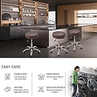 Vista 6 de HAOYONG Juego de 4 fundas redondas para taburetes de bar, impermeables, de poliuretano, fundas elásticas para taburetes de bar, fundas para sillas