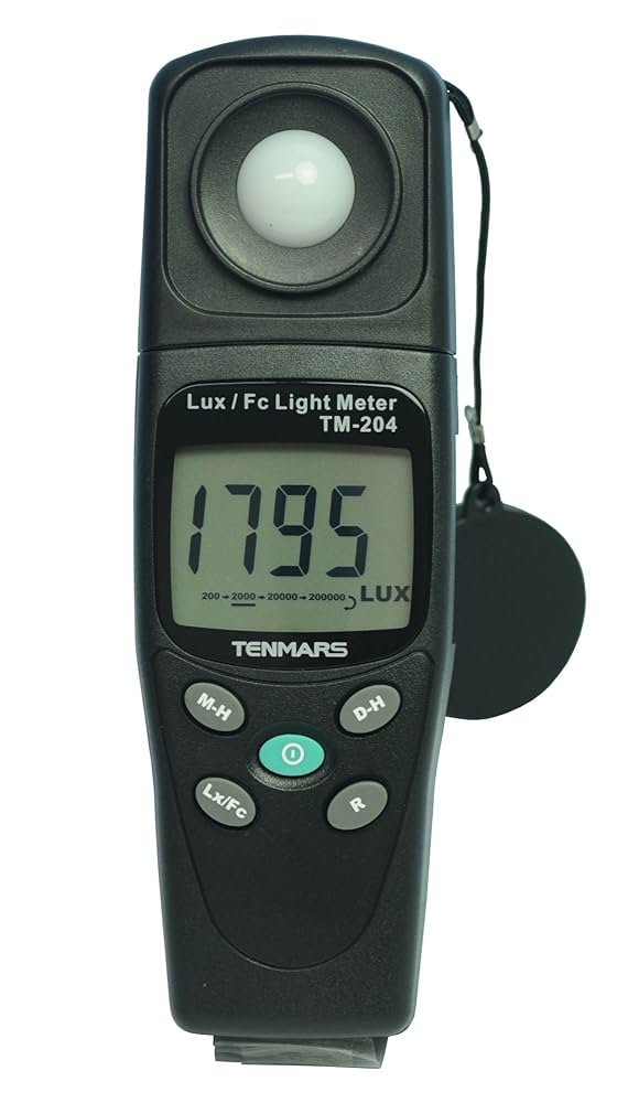 Amazon | TENMARS デジタル照度計 TM-204 | 時間計・照度計