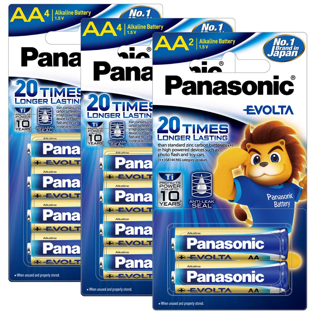 Panasonic EVOLTA Alkaline AA Battery, Pack of 10-image-36