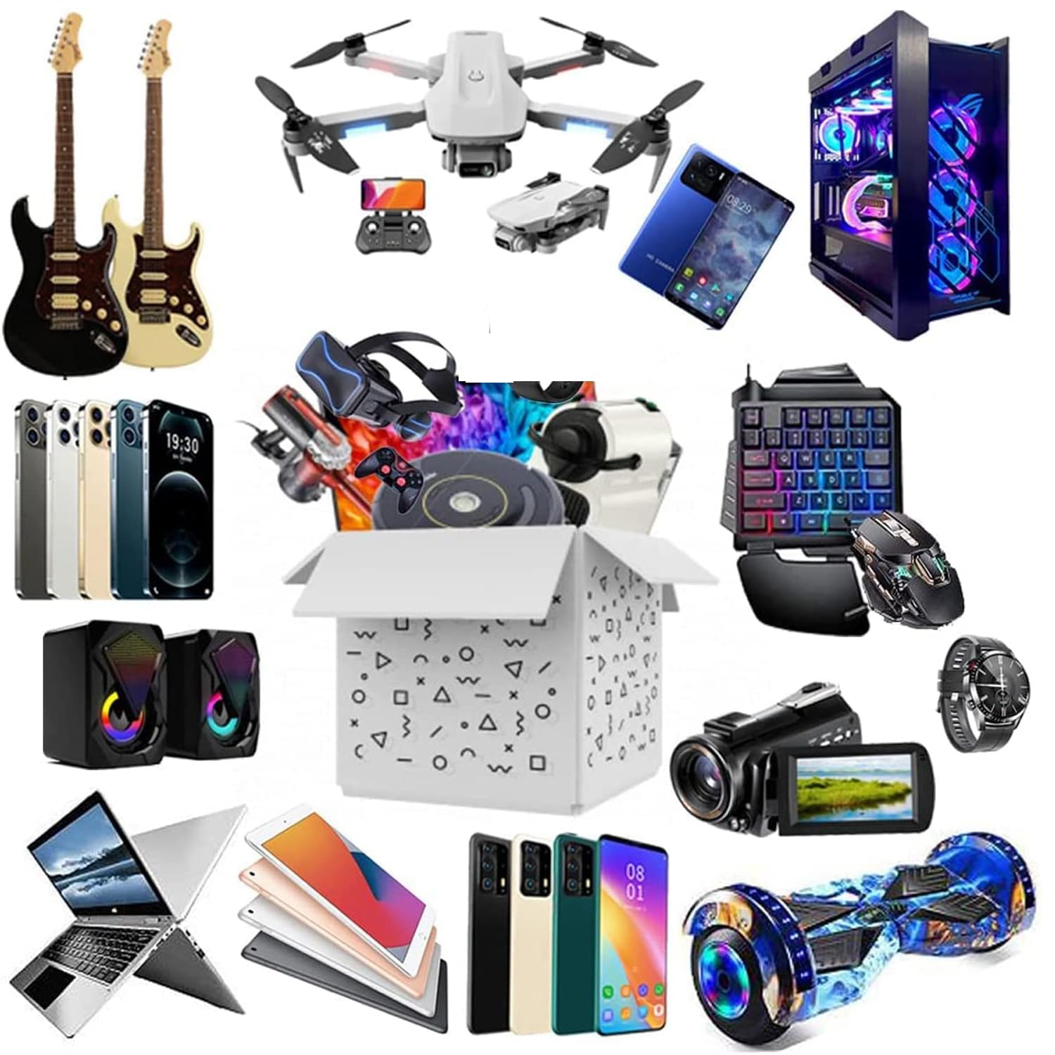 4-40 STK. Palettenware Haushaltswaren Multimedia A Ware B Ware Palette Elektronik Geschenkbox 6es3