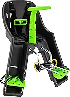 CADEIRINHA DIANTEIRA BABY BIKE GRAFITE COM VERDE