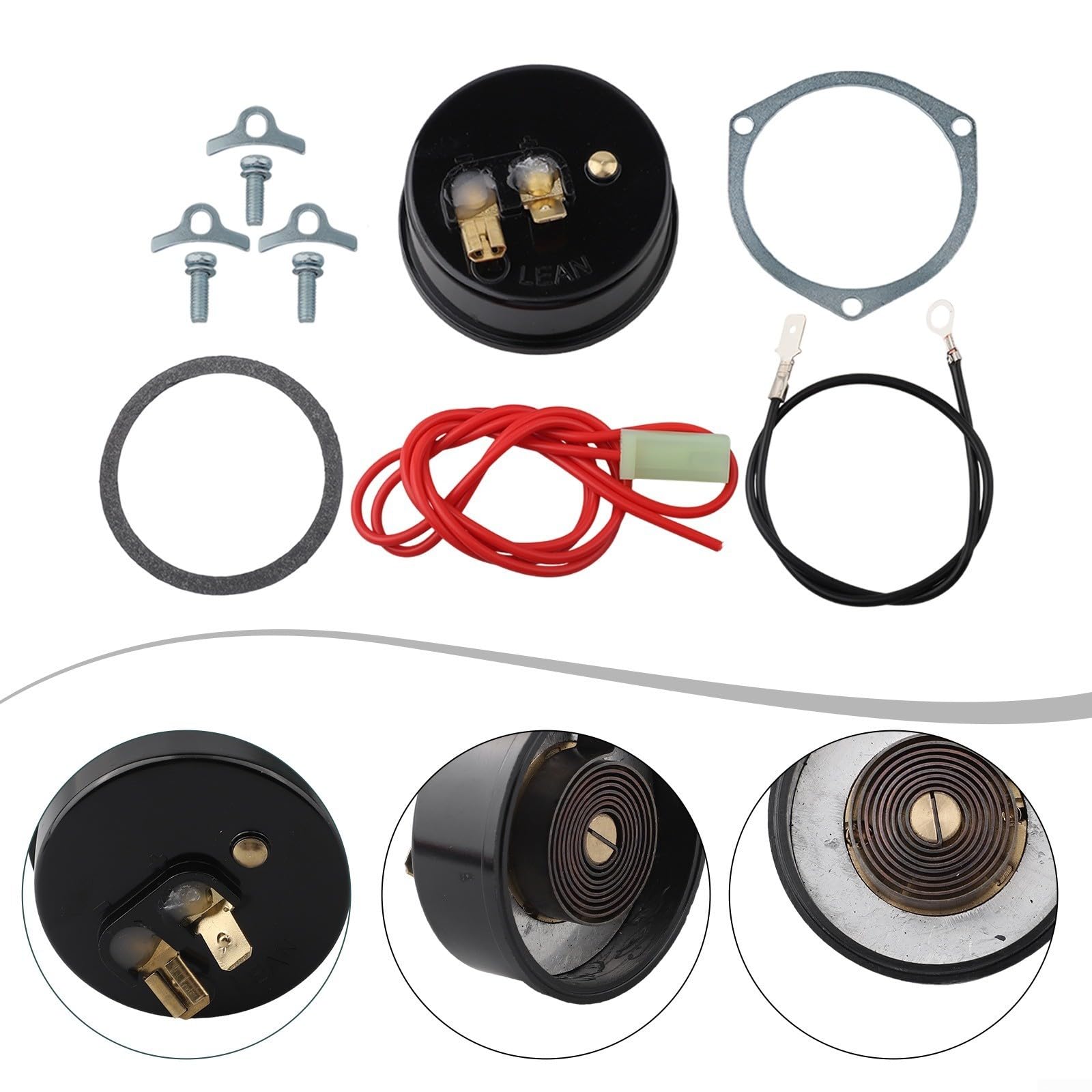 Vergaser-Thermostat-Abdeckungs-Set, kompatibel mit Edelbrock 1400 1405 1406 und Holley 2300 4011 4100 4150 4160 Modellen für schnellen Kaltstart und einfache Installation auf 12-Volt-Systemen