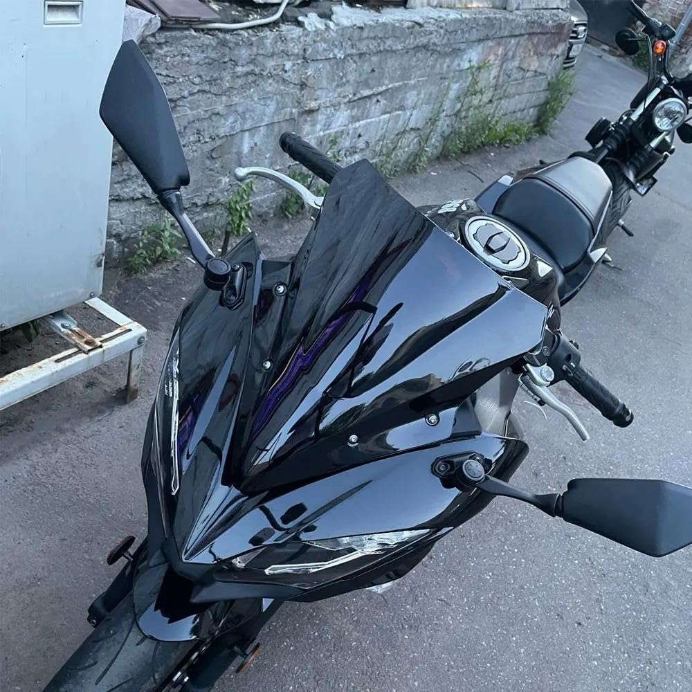 Do Ninja 650 ER6F EX650 2017 2018 2019 Szyba Przednia Akcesoria Motocyklowe Deflektory Szyby Przedniej Parabrisas Przedłużenie szyby motocykla(Iridium)
