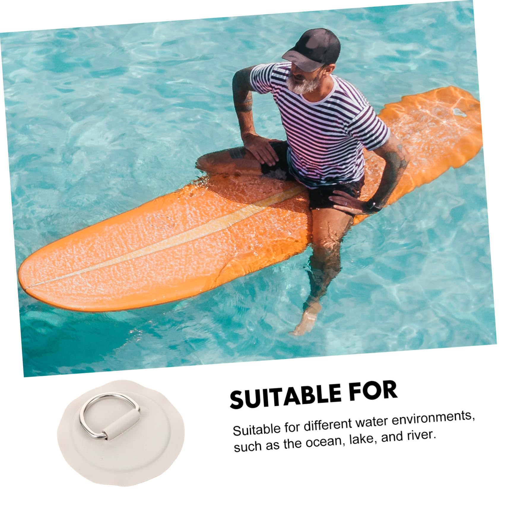 Operitacx 16 Pièces Boucle de Cordon de Paddleboard en PVC, Fixation | Design Portable à Boucle, Gain de Place, pour Océan et Lac, Compatible Bateau