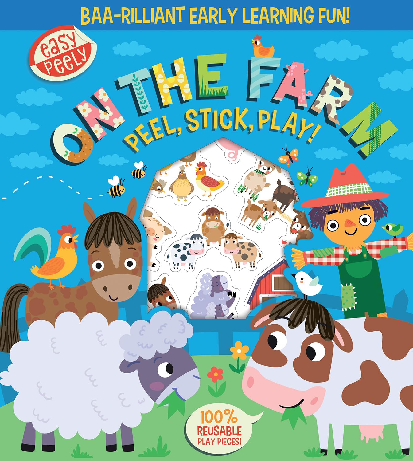 Easy Peely On the Farm  Peel, Stick, Play! Creative Sticker Activity Boo | TODO