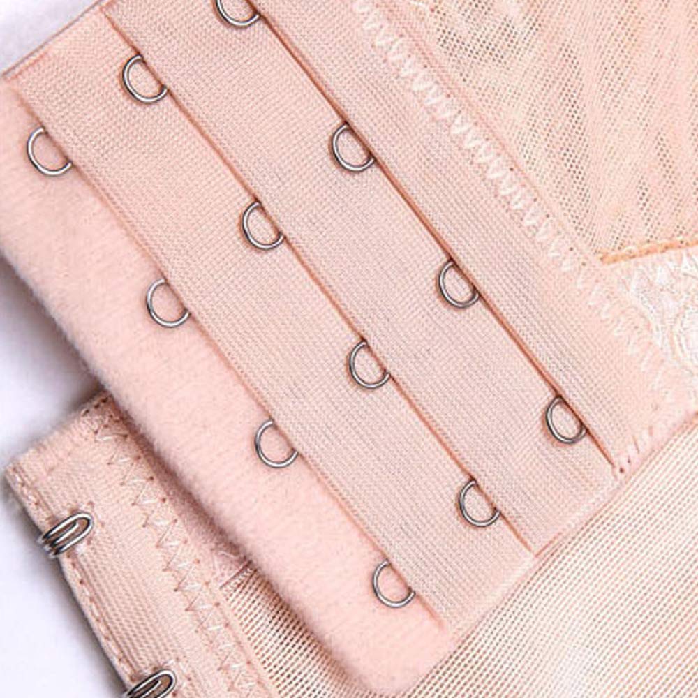 vhidfsjgdsfik Embroidered thin section set with steel ring underwear C cup for thin cup 85C